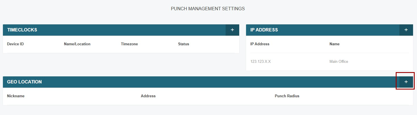Staffing - Portal - Settings - Punch Management - Add Geo Location in red box.jpeg.png